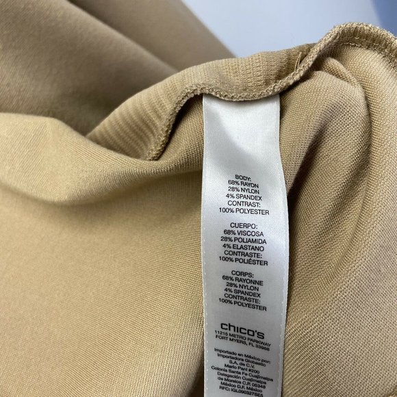 Chicos Moto Draped Open Front Ribbed Jacket - Picture 10 of 10